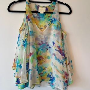 Colorful Flowy Blouse